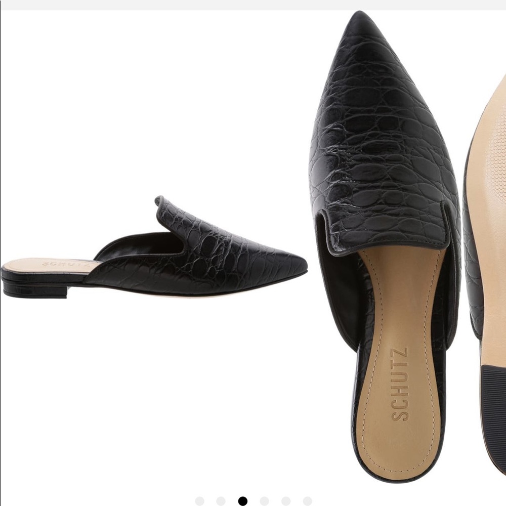 Schutz Tracy embossed mule